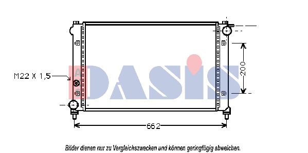 AKS DASIS Радиатор, охлаждение двигателя 330020N